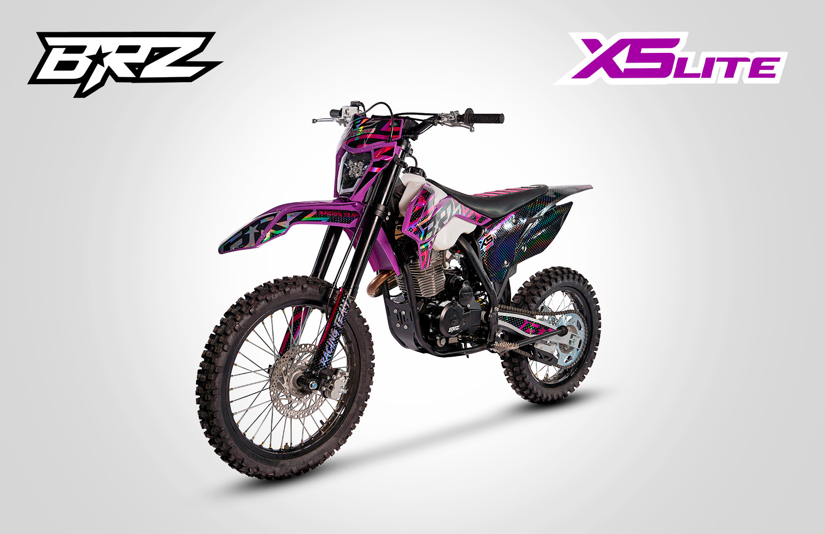 Мотоцикл BRZ X5 LITE 19/16 (172FMM, 2023 г.) PURPLE