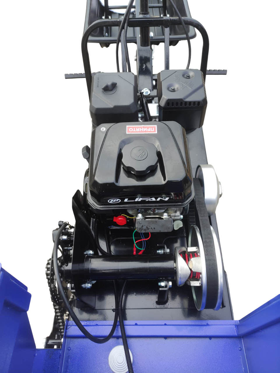 Мотобуксировщик компактный с седельным модулем ЛИДЕР-ДЕЛЬТА-2S-CVTL (+фара), 8+ лс. ВАРИАТОР TAV2-40