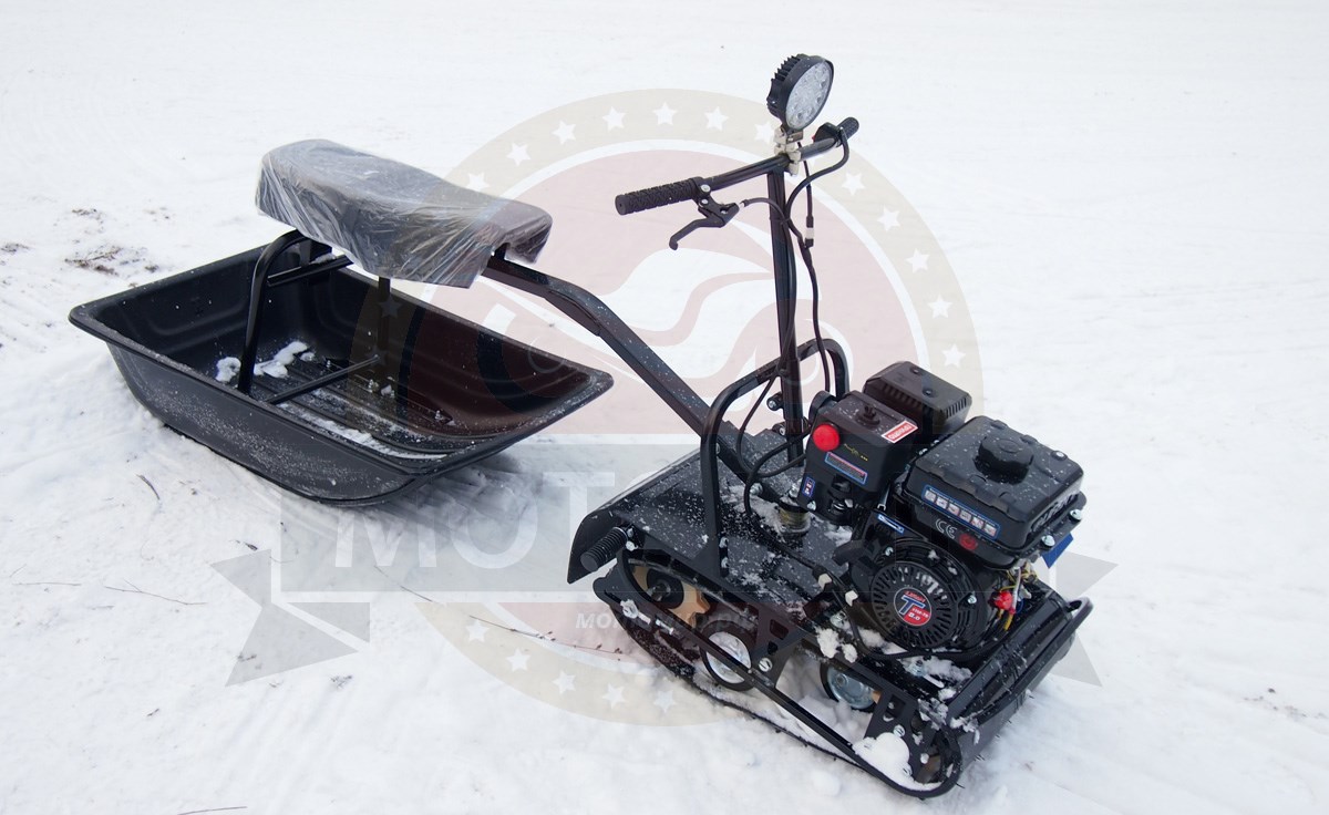 Мотобуксировщик компактный БЕЛКА - 8L+ л.с., с ФАРОЙ