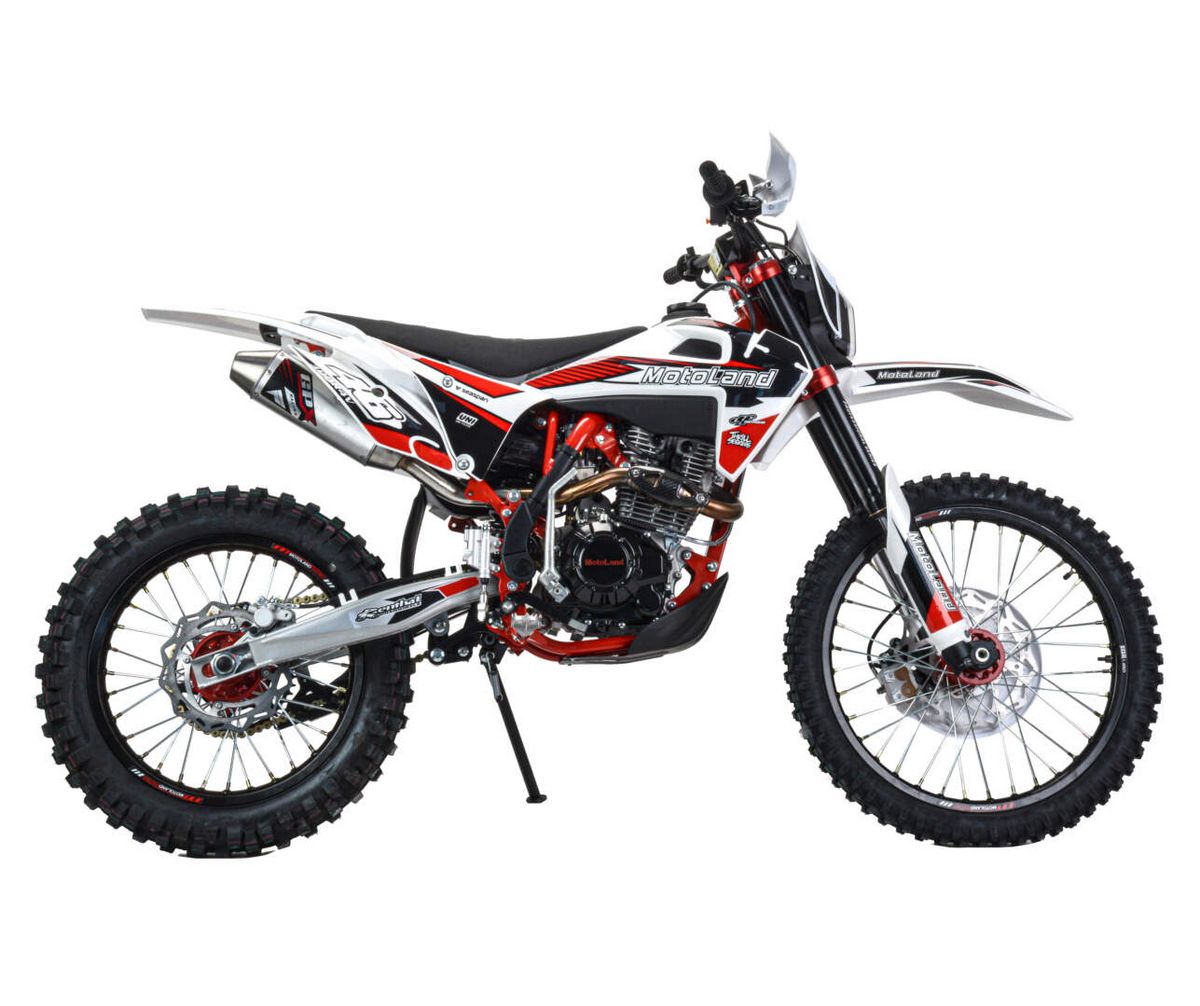 Мотоцикл Кросс Motoland XT300 HS (175FMM 4V) красный РАСПРОДАЖА