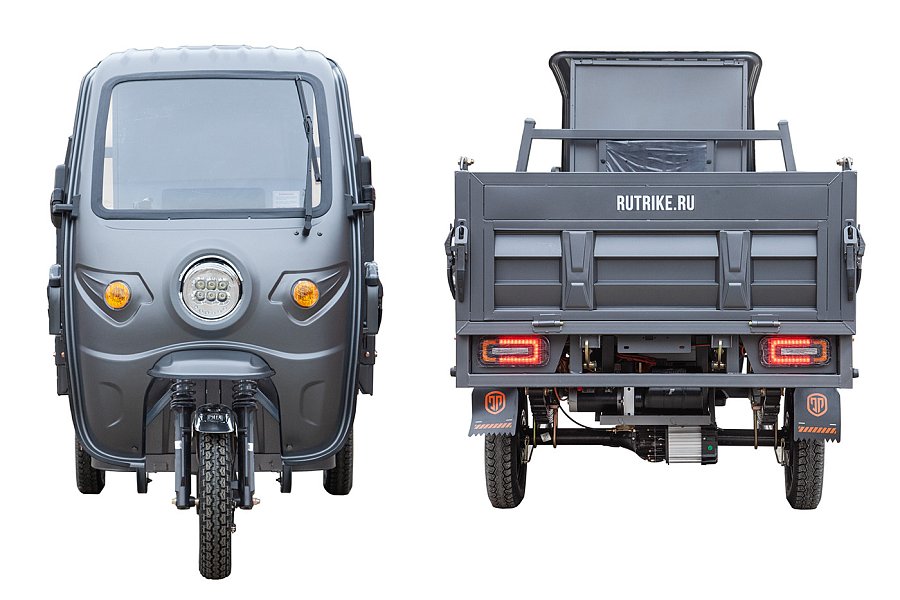Грузовой электрический трицикл Rutrike D5 КАБИНА гидравлика 1500 72V1500W