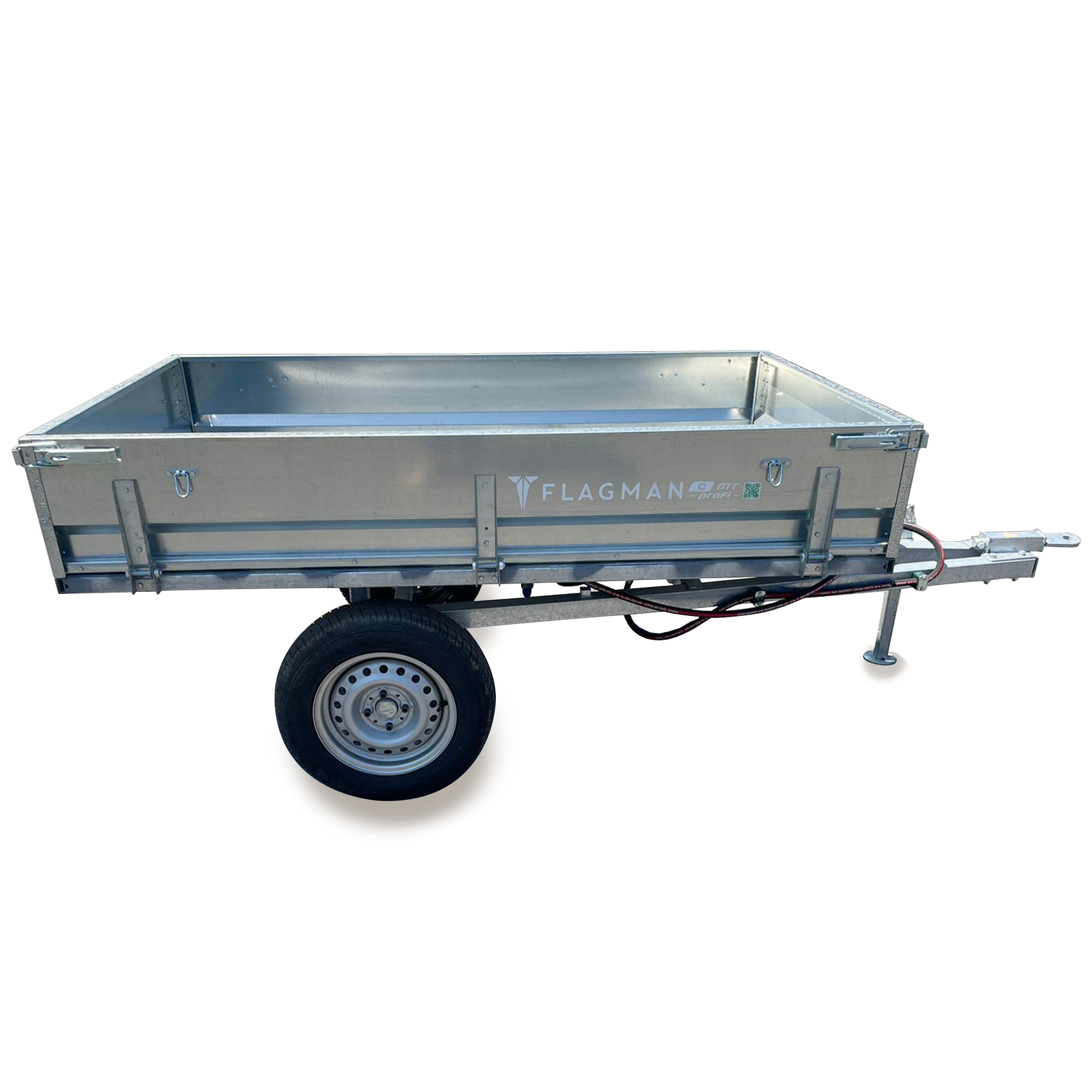 Прицеп Flagman (Флагман) C/ПТТ - 1,5 к мини-трактору (самосвальный)