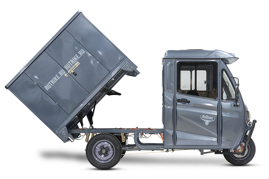 Грузовой электротрицикл Rutrike КАРГО Кабина Дуал NEXT 72V 2000W