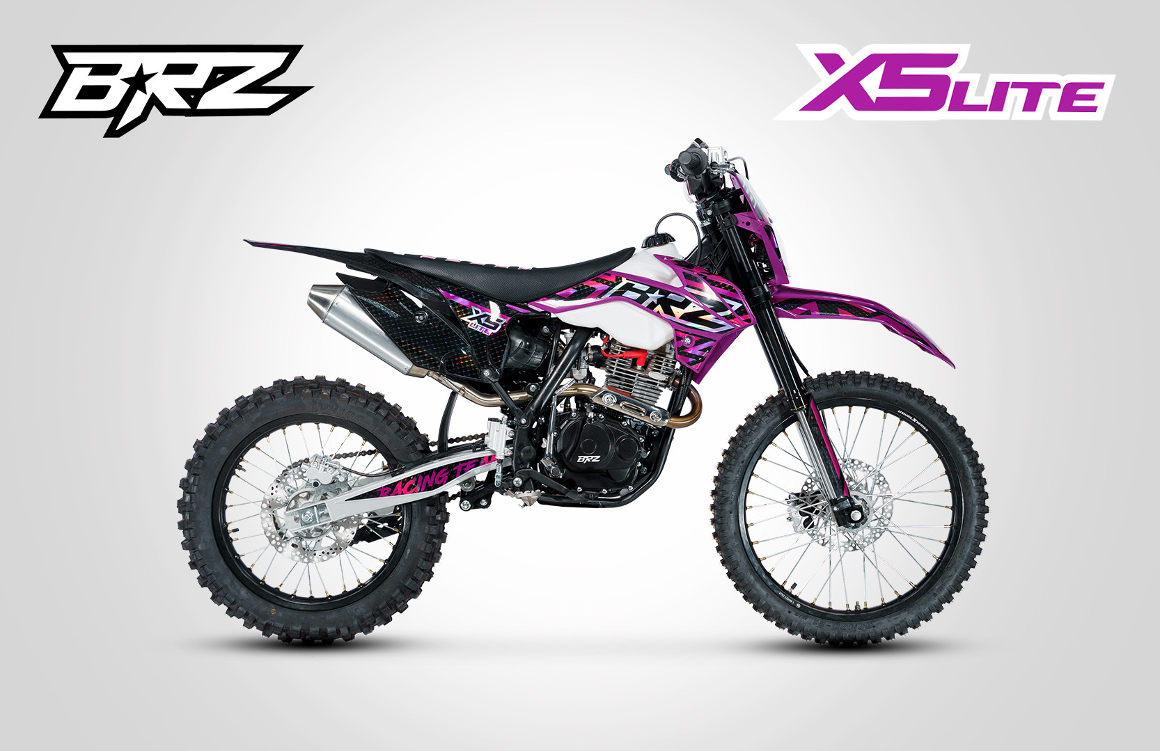 Мотоцикл BRZ X5 LITE 21/18 (165FMM, 2022 г.) PURPLE