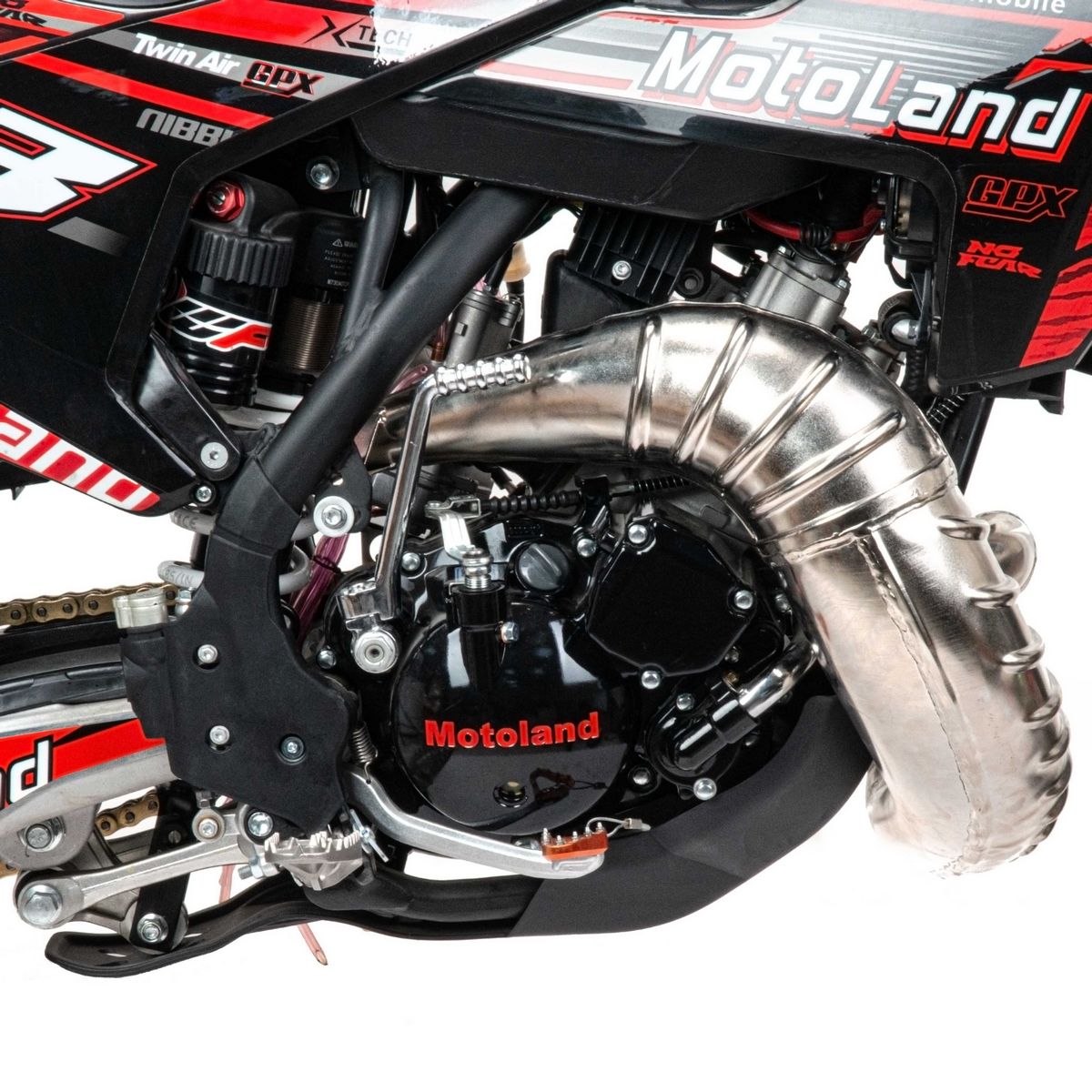 Мотоцикл Кросс Motoland XT 250 ST (1E66MM 2-STROKE) красный РАСПРОДАЖА