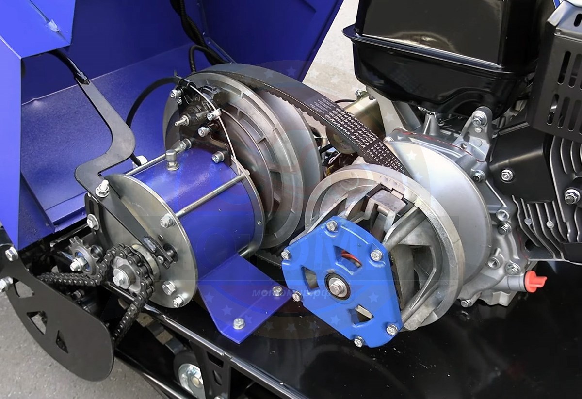 Мотобуксировщик с лыжным модулем 20 л.с., С РЕВЕРСОМ ЛИДЕР-3-3Т-20АП (3 т), РЫЧАЖНЫЙ МОДУЛЬ