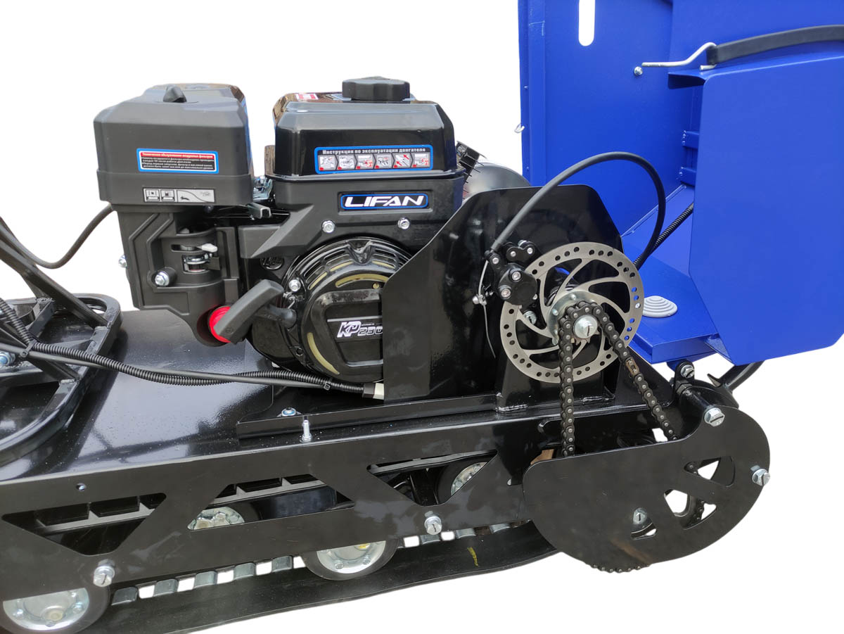 Мотобуксировщик компактный с седельным модулем ЛИДЕР-ДЕЛЬТА-2S-CVTL (+фара), 8+ лс. ВАРИАТОР TAV2-40