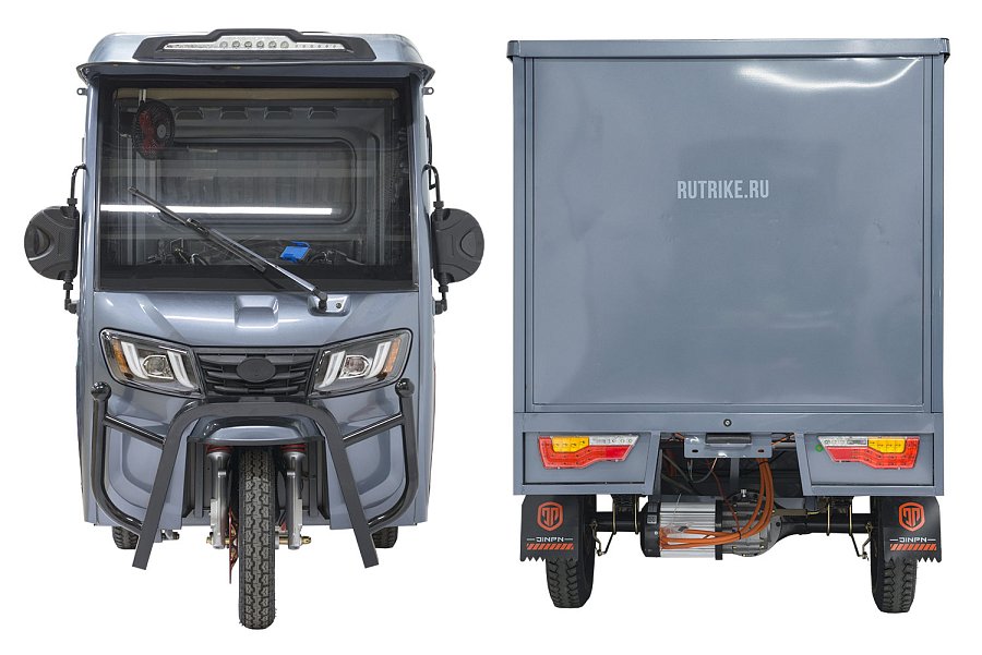 Грузовой электротрицикл Rutrike КАРГО Кабина Дуал NEXT 72V 2000W