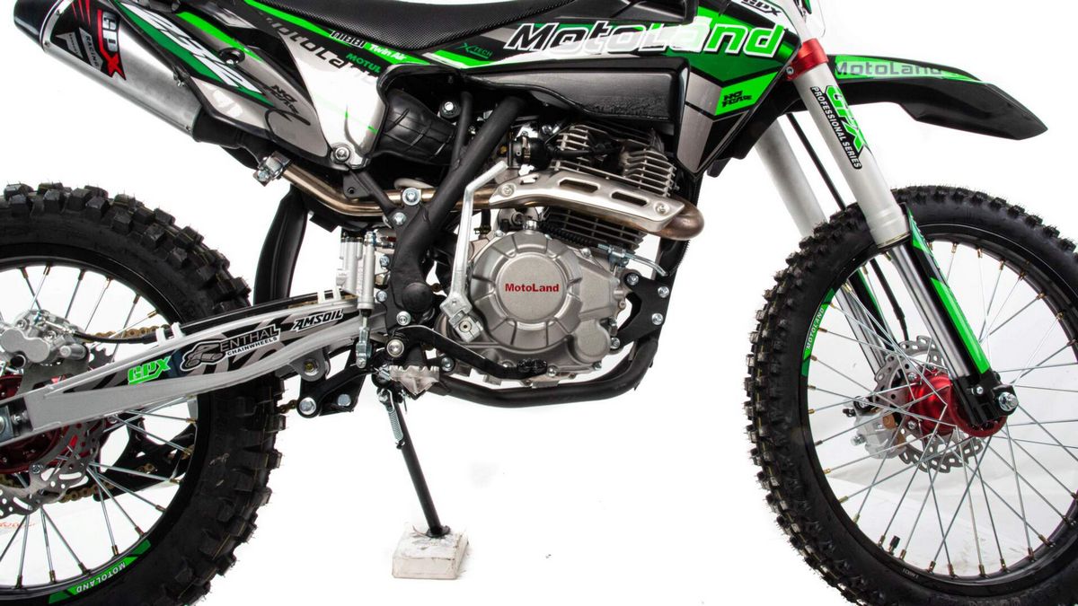 Мотоцикл Кросс Motoland XT 250 HS (172FMM) зеленый РАСПРОДАЖА