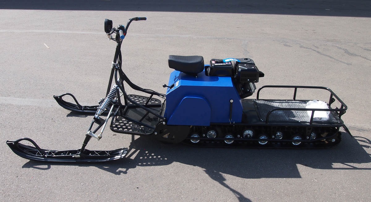 Мотобуксировщик с лыжным модулем 20 л.с, С РЕВЕРСОМ ЛИДЕР-3H-4Т-20АП, LONG ГИДРАВЛ., РЫЧАЖ, ПОДОГРЕВ