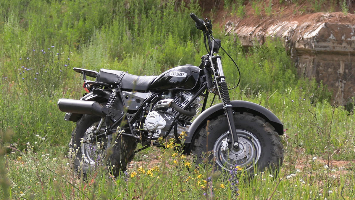 Мотоцикл внедорожный СКАУТ-3V.12-200 колеса 12"