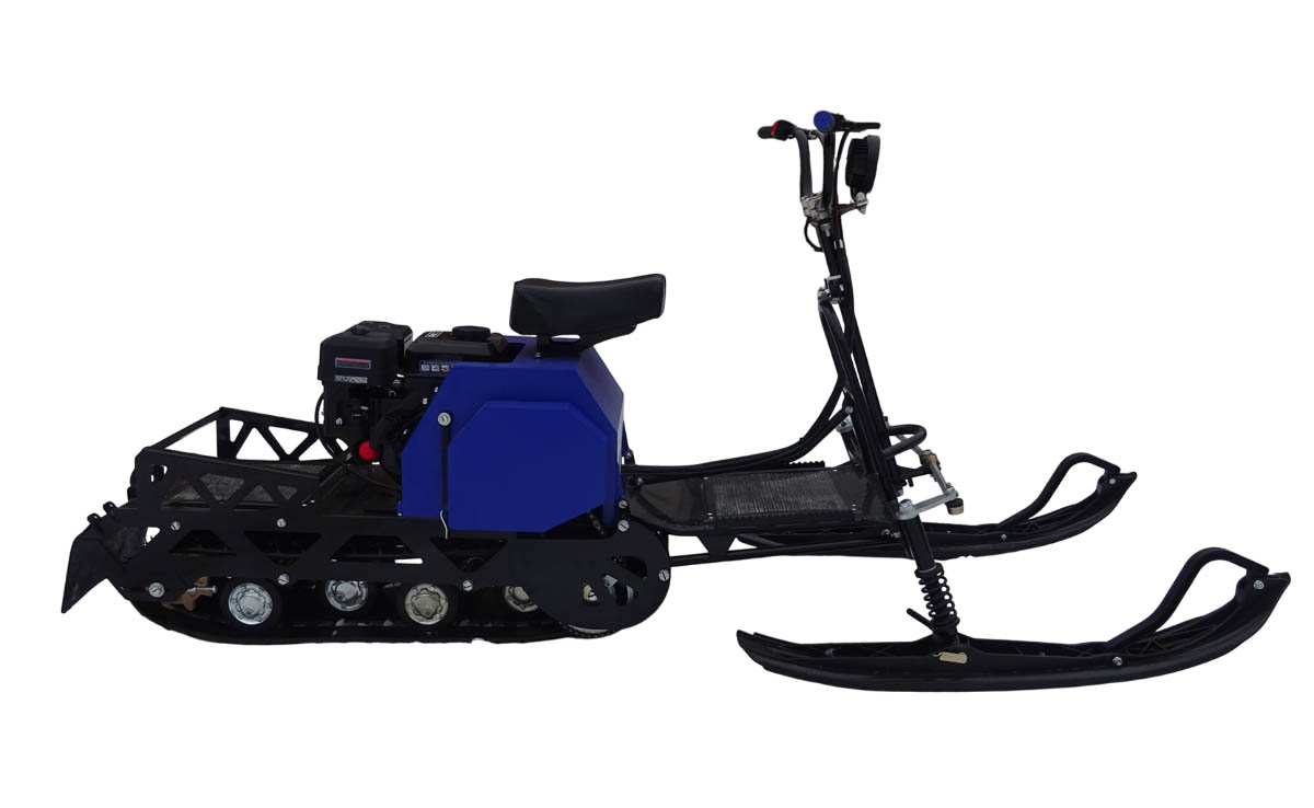 Мотобуксировщик компактный с лыжным модулем ЛИДЕР-ДЕЛЬТА-2, CVTL (+Фара) 8+ л.с., ВАРИАТОР TAV2-40