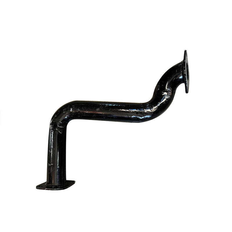 Колено глушителя выход вверх Rossel R190-R195-ZS1100 (фланцы 2 отв. - 2 отв.)