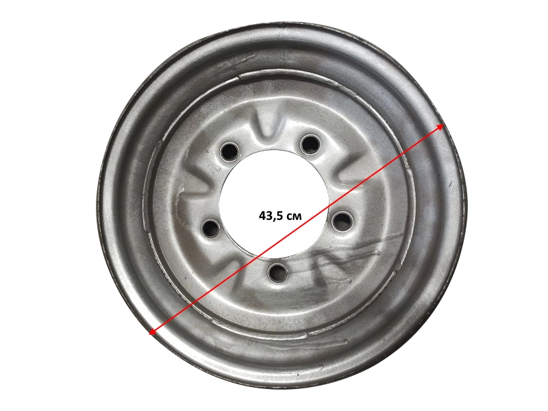 Диск железный диам.43,5см, шир.10см, 5 болтов