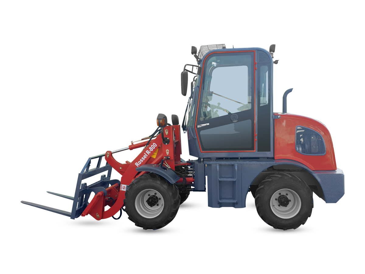 Фронтальный погрузчик Rossel R-800 + вилы паллетные