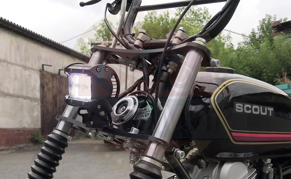 Мотоцикл внедорожный СКАУТ-3V-200 колеса 10"