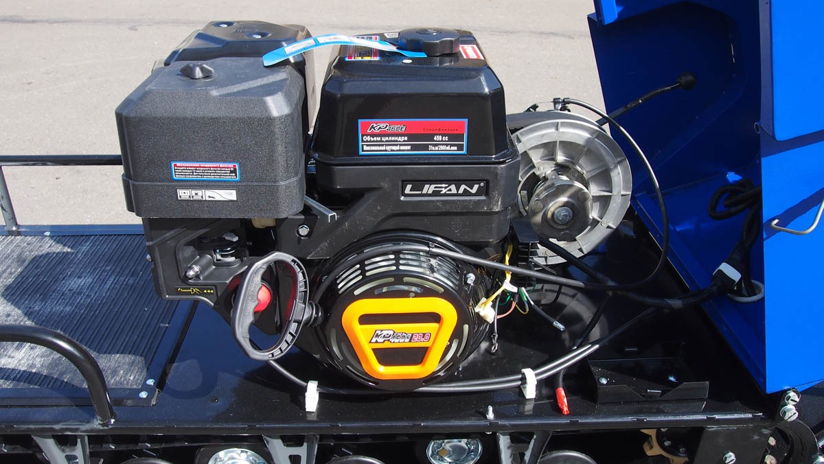 Мотобуксировщик с лыжным модулем 20 л.с, С РЕВЕРСОМ ЛИДЕР-3H-4Т-20АП, LONG ГИДРАВЛ., РЫЧАЖ, ПОДОГРЕВ