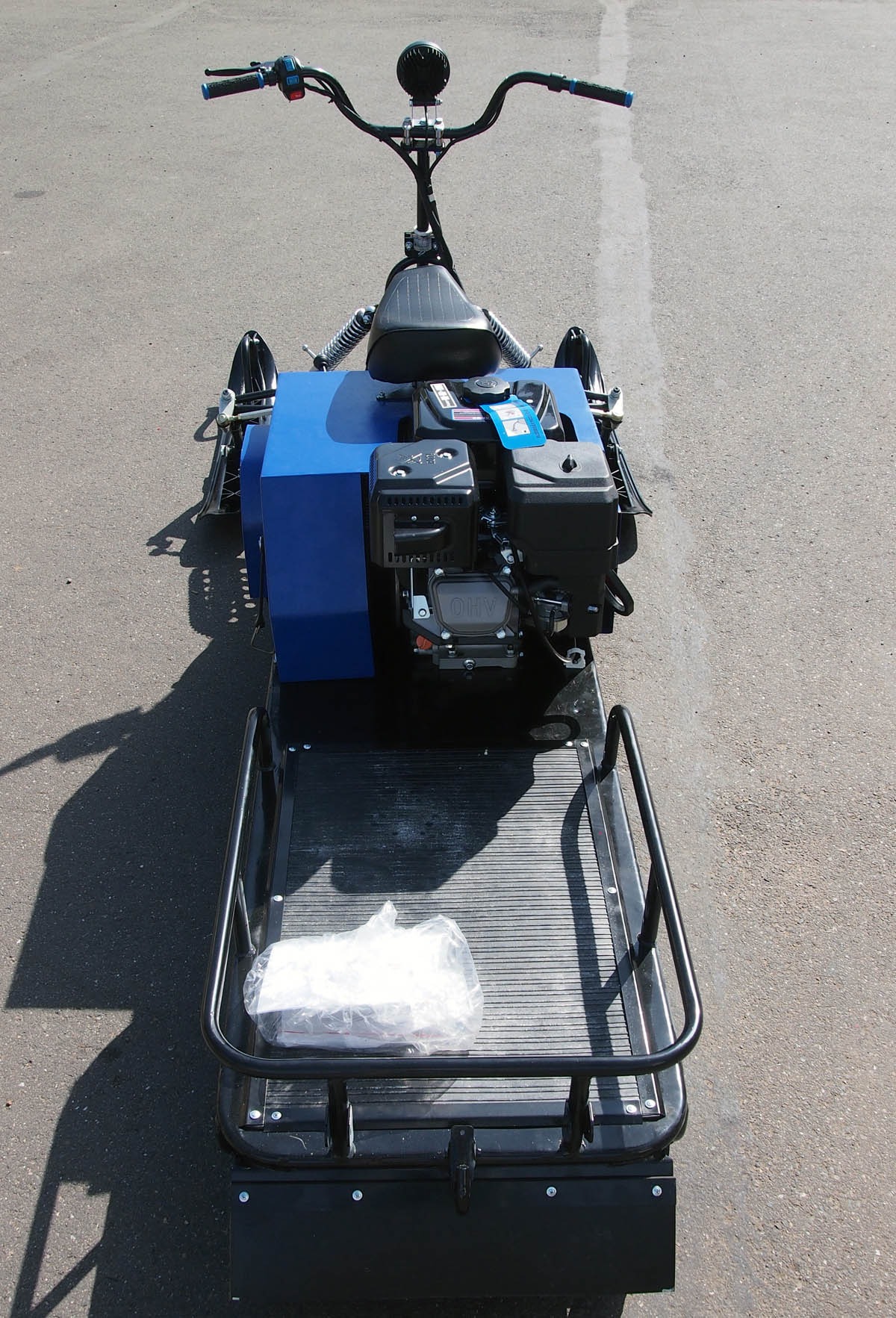 Мотобуксировщик с лыжным модулем 20 л.с, С РЕВЕРСОМ ЛИДЕР-3H-4Т-20АП, LONG ГИДРАВЛ., РЫЧАЖ, ПОДОГРЕВ