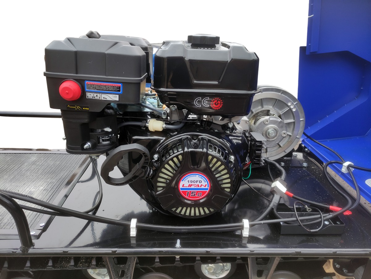 Мотобуксировщик без лыжного модуля 15 л.с., ЛИДЕР-1-3Т-15АП (3 тележ.), АДАПТИВНАЯ ПОДВЕСКА