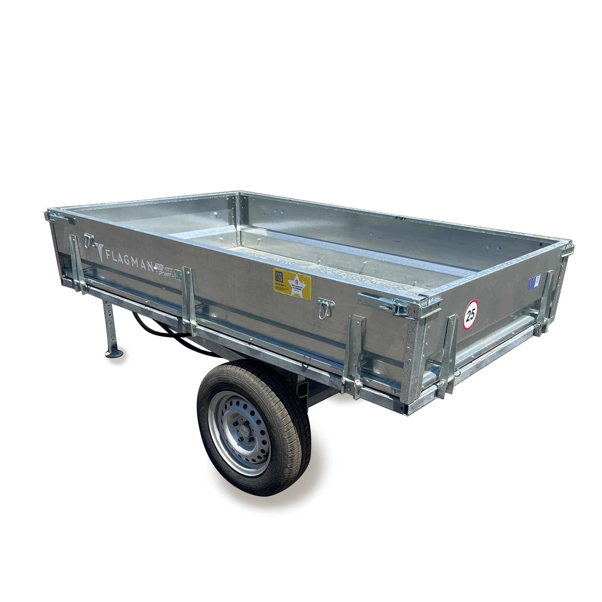 Прицеп Flagman (Флагман) C/ПТТ - 1,5 к мини-трактору (самосвальный)