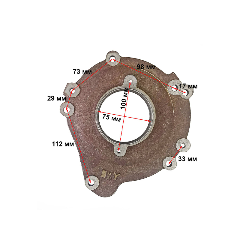 Крышка коленвала R190-R195 6 отверстий
