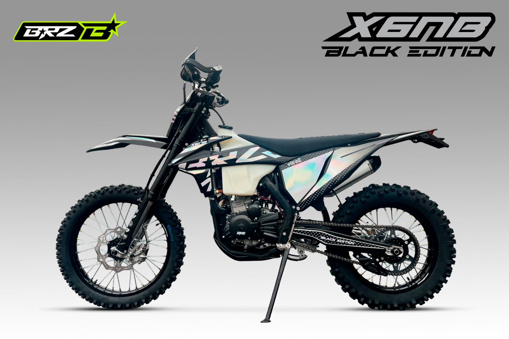 Мотоцикл BRZ X6NB Black Edition (ZS 174MN-5 (NB300), 2023 г.)