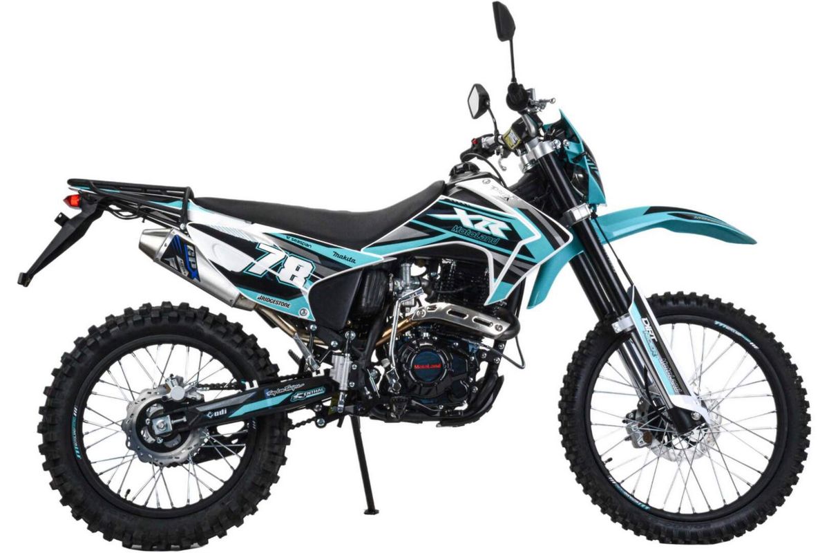 Мотоцикл Кросс Motoland XR300 LITE  (175FMM) с ПТС синий