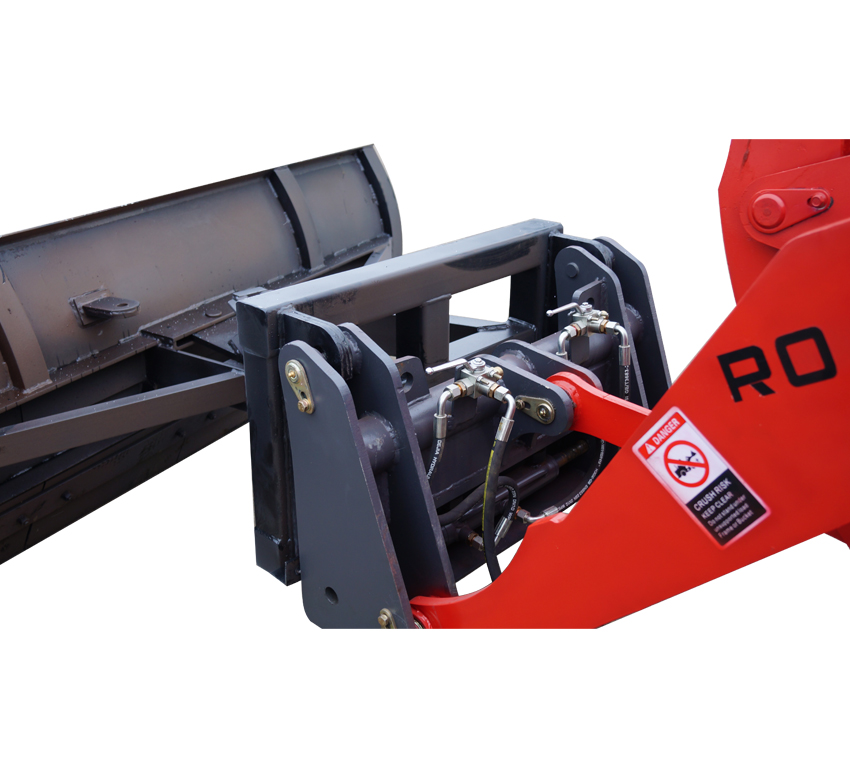 Фронтальный погрузчик Rossel R-800 + отвал с гидроповоротом