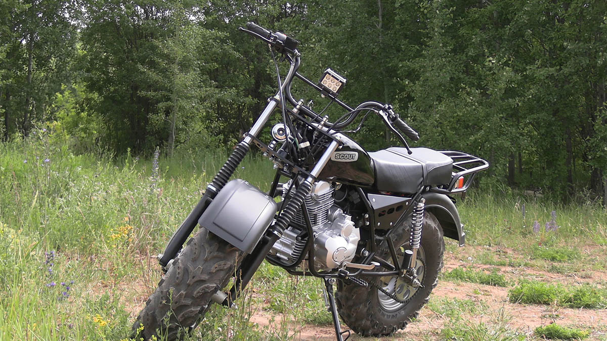 Мотоцикл внедорожный СКАУТ-3V.12-200 колеса 12"