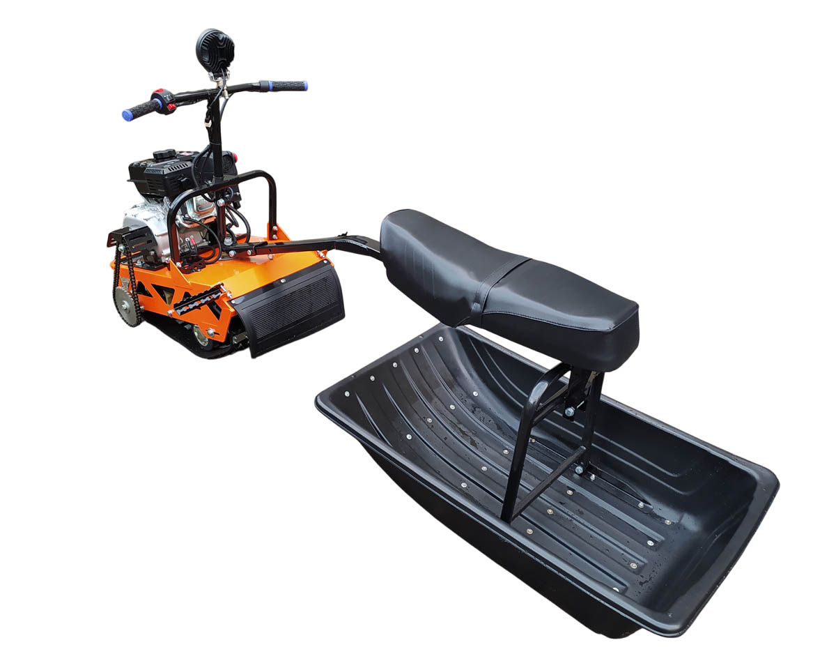 Мотобуксировщик компактный БЕЛКА - 8LE л.с., с ФАРОЙ и ЭЛЕКТРОСТАРТЕРОМ