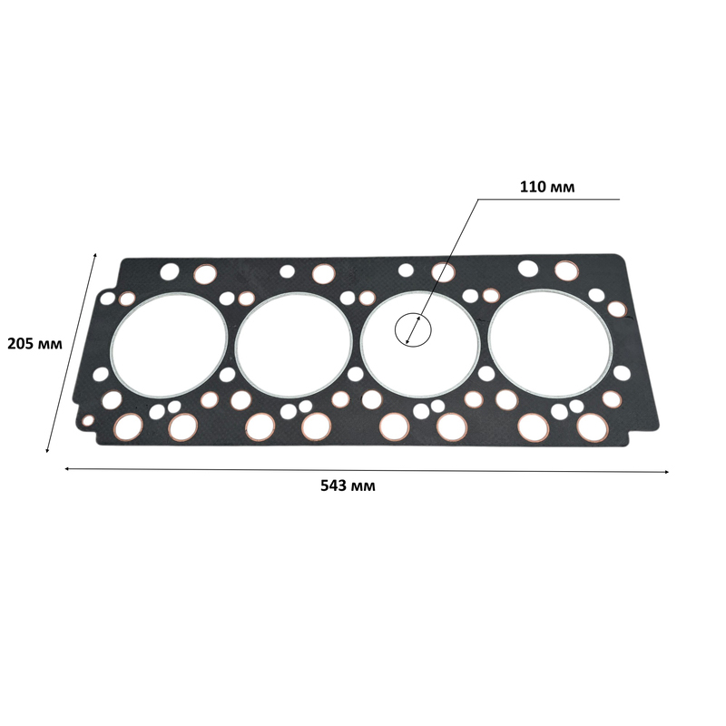 Прокладка ГБЦ двигателя YUNNEI YN33GBZ