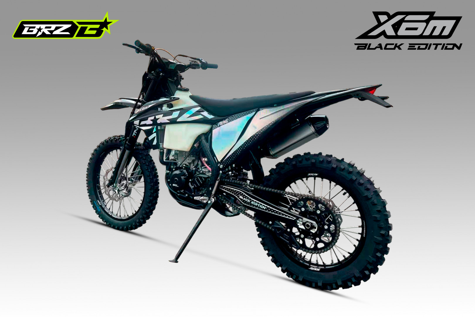 Мотоцикл BRZ X6M Black Edition (ZS 182MN (NС300s), 2023 г.)