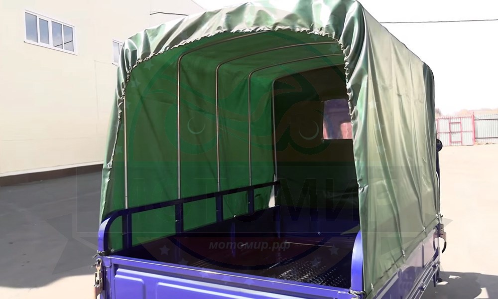 Трицикл грузовой AGIAX 5 (АЯКС) 250 куб.см, ВОДЯН.ОХЛ, кузов 2м. + КАБИНА + ТЕНТ КУЗОВА + ДУГИ