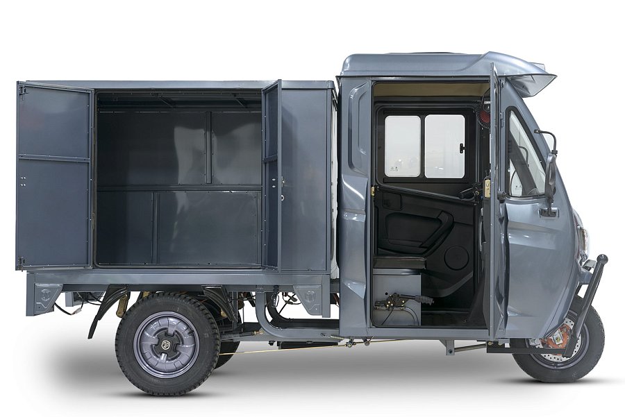 Грузовой электротрицикл Rutrike КАРГО Кабина Дуал NEXT 72V 2000W