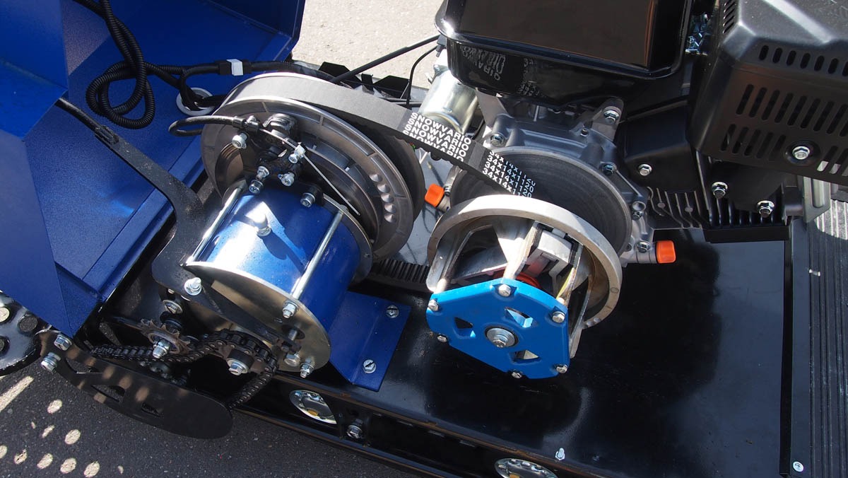 Мотобуксировщик с лыжным модулем 20 л.с, С РЕВЕРСОМ ЛИДЕР-3H-4Т-20АП, LONG ГИДРАВЛ., РЫЧАЖ, ПОДОГРЕВ