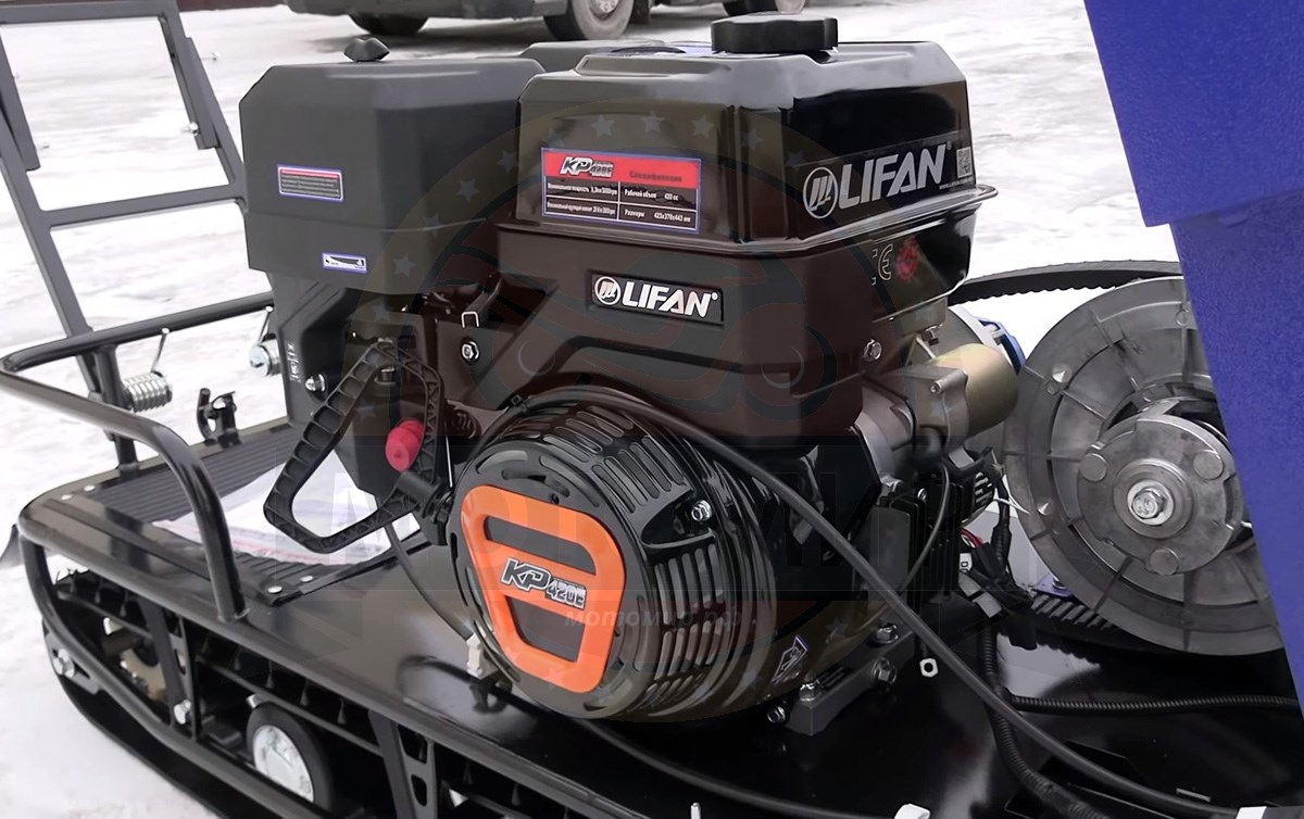 Мотобуксировщик с лыжным модулем 16 л.с., С РЕВЕРСОМ ЛИДЕР-3-3Т-16АП (3 тел.), АДАПТИВНАЯ ПОДВЕСКА