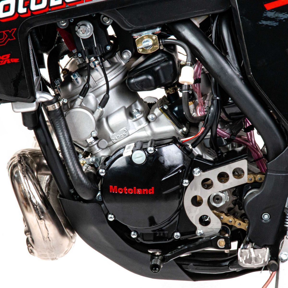 Мотоцикл Кросс Motoland XT 250 ST (1E66MM 2-STROKE) красный РАСПРОДАЖА