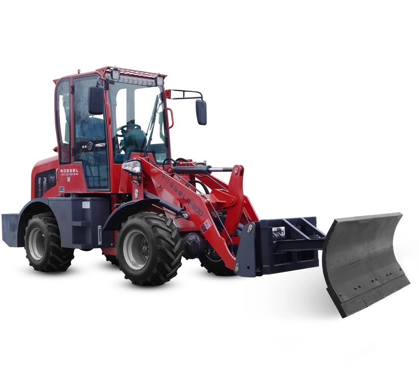 Фронтальный погрузчик Rossel R-800 + отвал с гидроповоротом