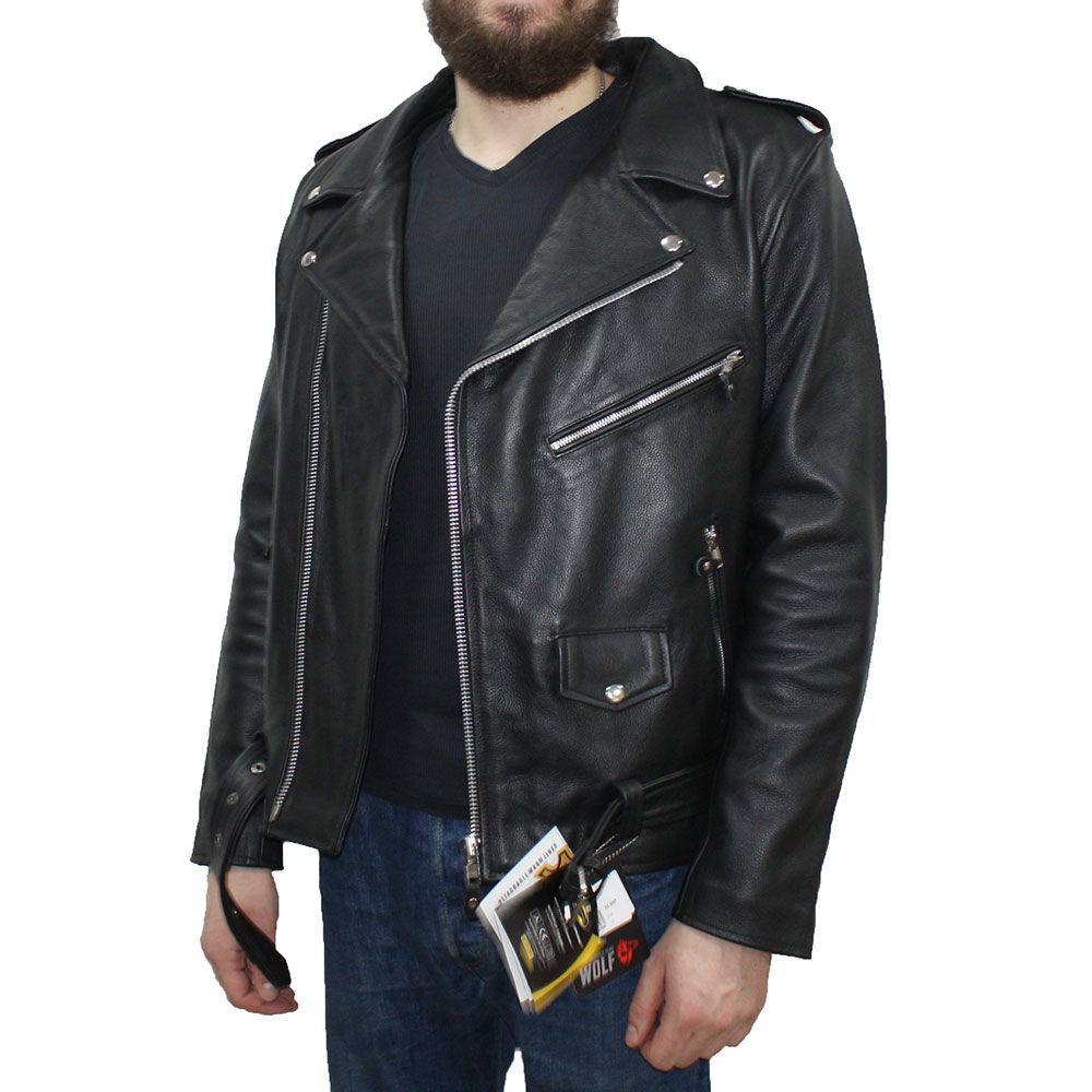 Куртка кожаная WOLF #072