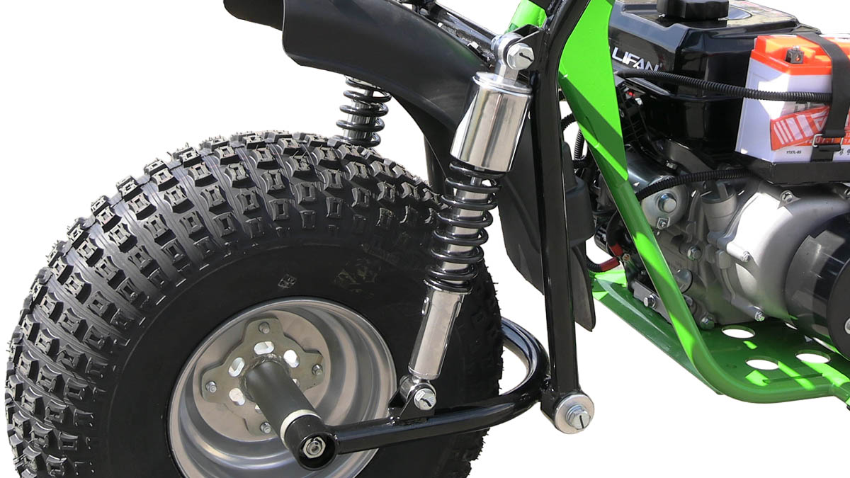 Мотоцикл СКАУТ САФАРИ 3LE- 9 BIGFOOT (ФАРА, ЭЛ.СТ. перед. и задн. подв., 9 лс KP230PRO, РЕДУКТОР)