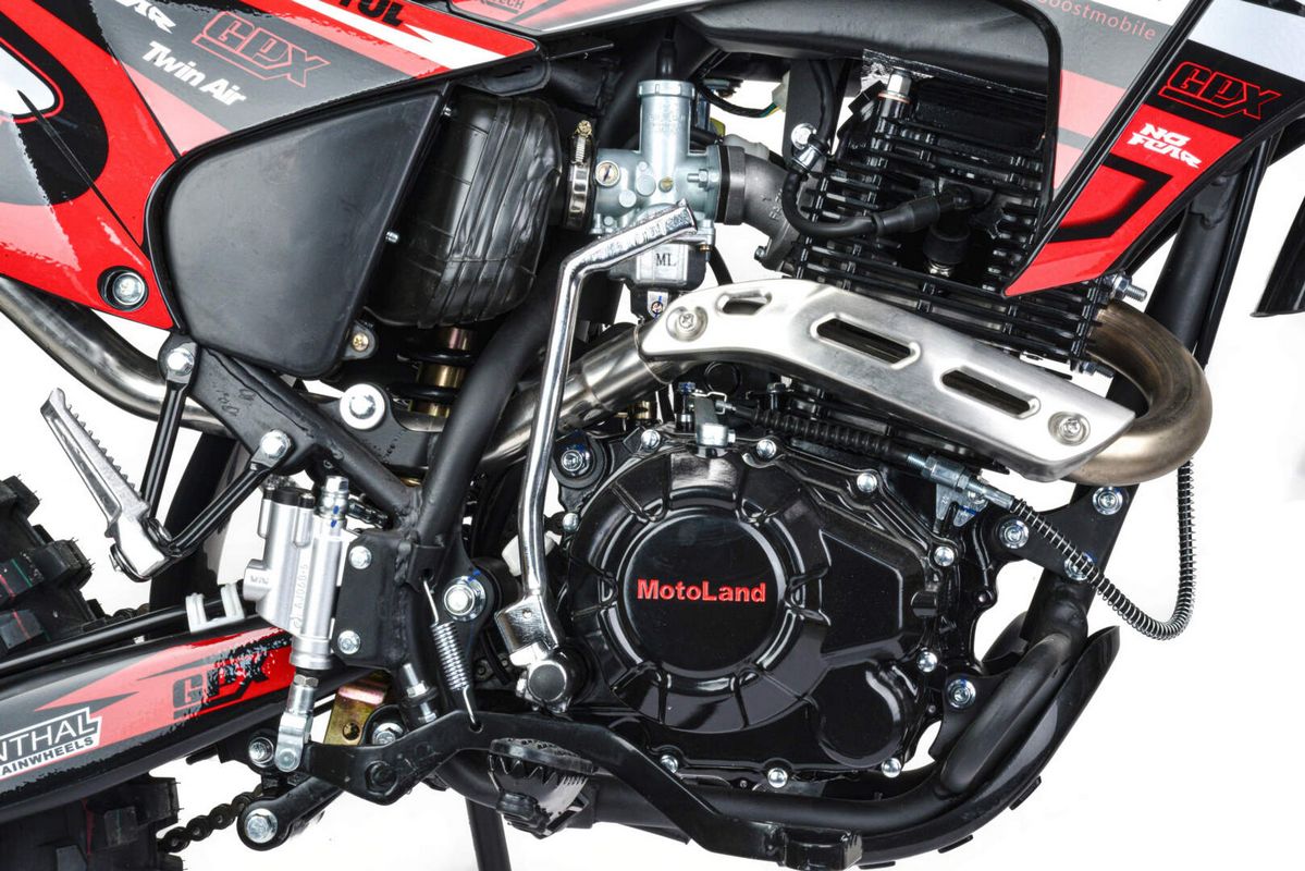 Мотоцикл Кросс Motoland XR300 LITE красный (175FMM)