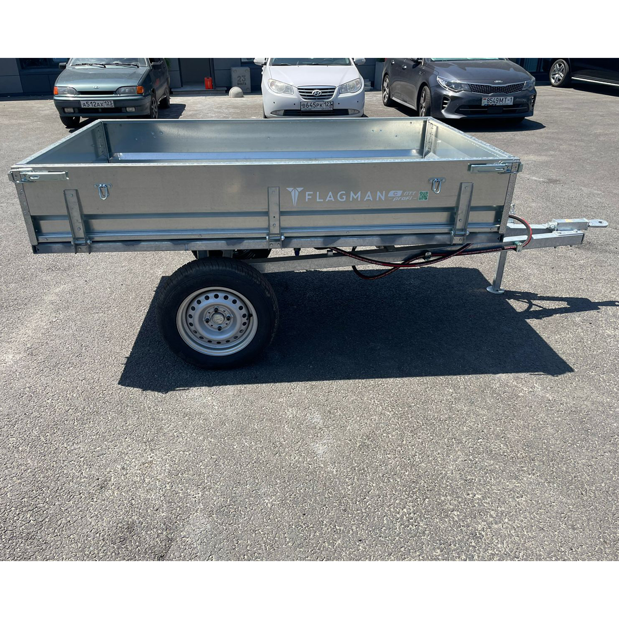 Прицеп Flagman (Флагман) C/ПТТ - 1,5 к мини-трактору (самосвальный)