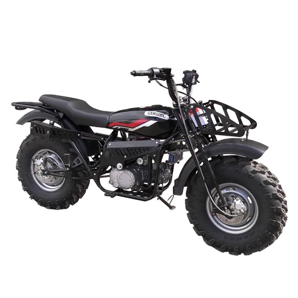 Мотоцикл внедорожный СКАУТ-5 (ПОЛНЫЙ ПРИВОД) колеса 10" (резина 23х7-10")