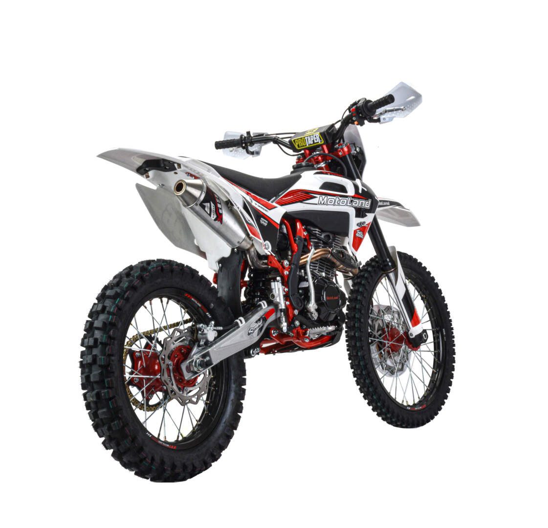 Мотоцикл Кросс Motoland XT300 HS (175FMM 4V) красный РАСПРОДАЖА