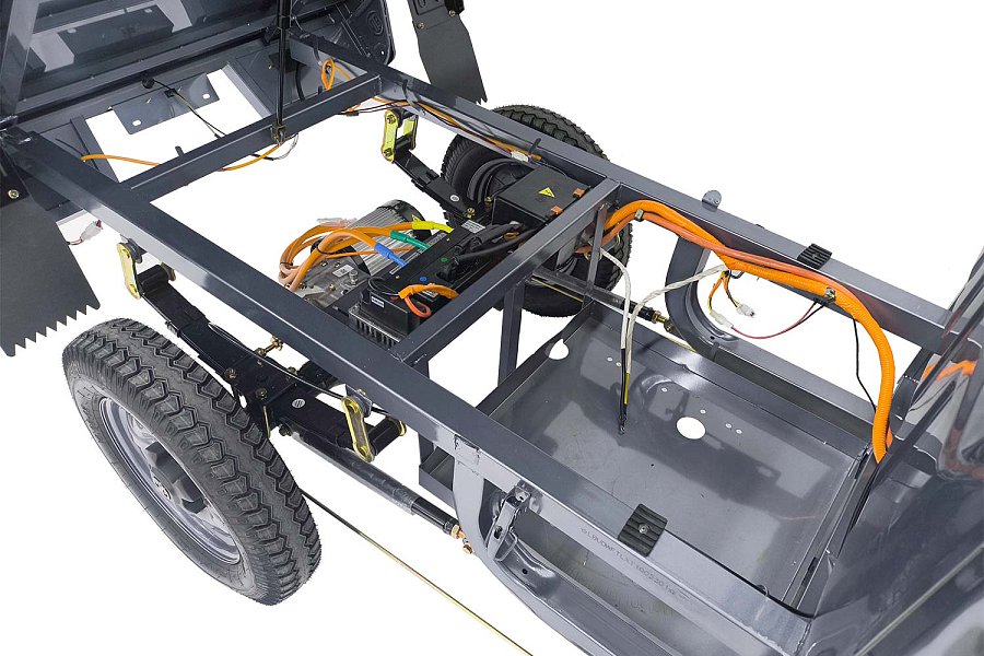 Грузовой электротрицикл Rutrike КАРГО Кабина Дуал NEXT 72V 2000W