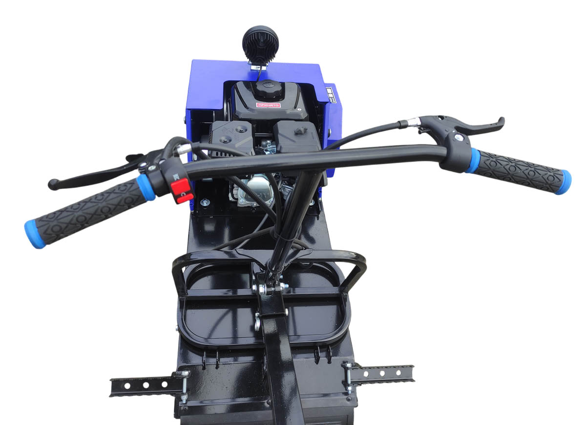 Мотобуксировщик компактный с седельным модулем ЛИДЕР-ДЕЛЬТА-2S-CVTL (+фара), 8+ лс. ВАРИАТОР TAV2-40