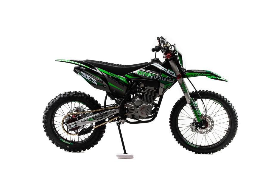 Мотоцикл Кросс Motoland XT 250 HS (172FMM-4V) (4-х клапанный) зеленый