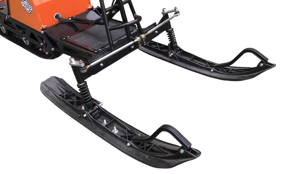 Мотобуксировщик компактный с лыжным модулем ЛИДЕР-ДЕЛЬТА-2RL (+Фара) 8+ л.с. РЕДУКТОР