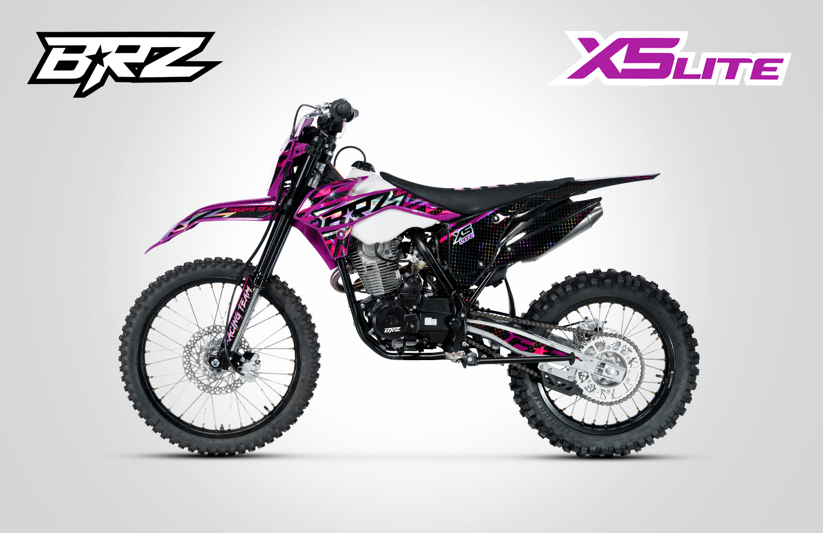 Мотоцикл BRZ X5 LITE 21/18 (165FMM, 2022 г.) PURPLE