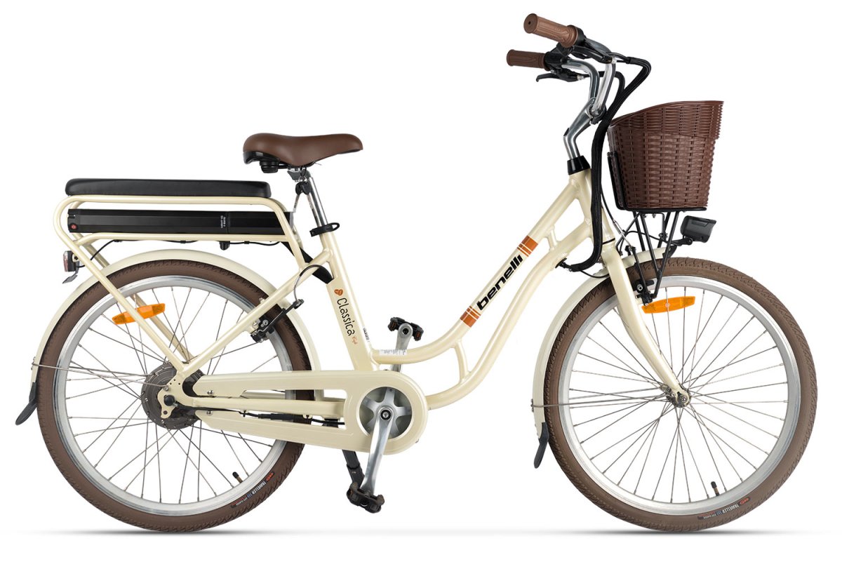 Электровелосипед Benelli City Classica Café 24 Белый